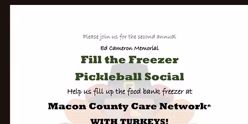 Fill The Freezer Pickleball Social