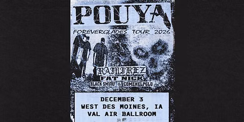 Pouya with Ramirez, Fat Nick, Black Smurf, and Comehelpglo at Val Air Ballroom