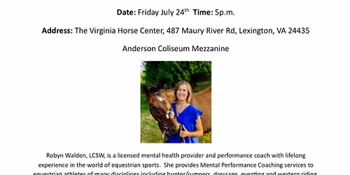 Intro to Sports Psychology Clinic with Robyn Walden, LCSW