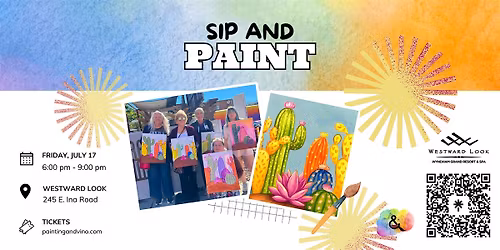 Neon Cacti Paint and Sip at Westward Look