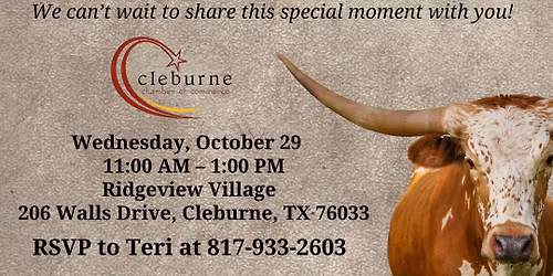 Cleburne Chamber Business Social Luncheon at Ridgeview Village