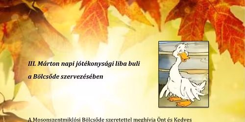 III. M\u00e1rton napi j\u00f3t\u00e9konys\u00e1gi liba buli a B\u00f6lcs\u0151de szervez\u00e9s\u00e9ben