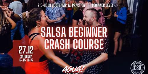 \ud83c\udf1f 1-day Salsa Beginner Crash Course  | AGUA! Bootcamps \ud83c\udf1f