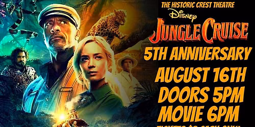 THE JUNGLE CRUISE (5TH ANNIVERSARY)FILM SCREENING