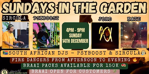 Sundays in the Garden - Friends from SA