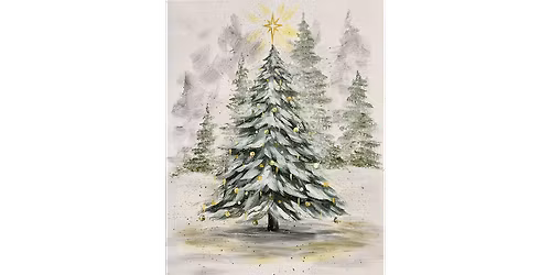 Shimmering Evergreen - Paint and Sip in Tyler | Classpop!\u2122