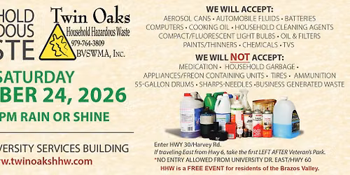 Household Hazardous Waste Collection Event