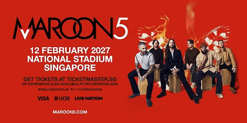 Maroon 5 Asia Tour 2027 in Singapore