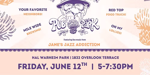 Hal Warheim Pub in the Park!