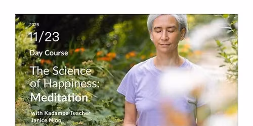 Teaching on Meditation