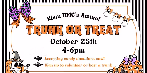 Klein UMC\u2019s Annual Trunk or Treat
