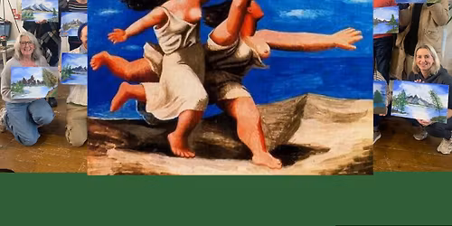 Art Class Paint Along - "two women running on the beach" by Pablo Picasso!