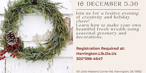 Adult Craft Night- Fresh Wreath