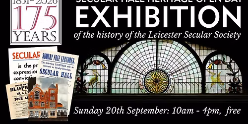 Secular Hall Open Day & History Exhibition