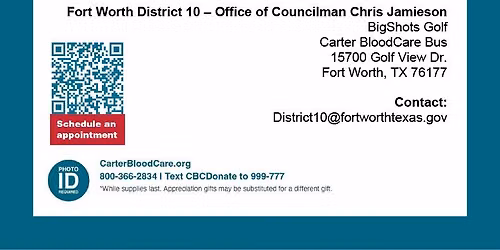 District 10 Blood Drive