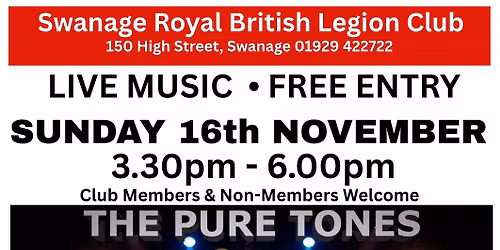 Sunday Live Music with Pure Tones