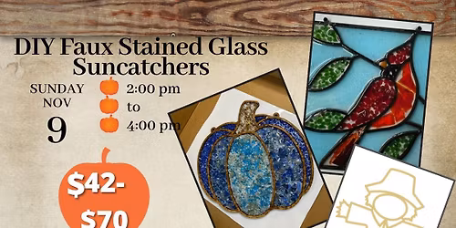 Registration closes Nov 3rd! St Croix Vineyards, Stillwater DIY Sun-catcher Class 11\/92pm-4pm