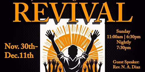 REVIVAL - NTCC of Killeen Texas 6:30PM