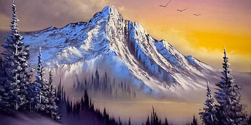Group Painting Class for Beginners - Sunset Mountain Landscape on 9-19-26 at 12pm