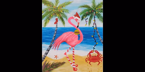 Holiday Flamingo Paint-Night Event- Loxahatchee Studio