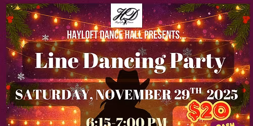 Line Dancing Night at the Hayloft Dance Hall
