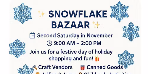 Woods UMC Snowflake Bazaar