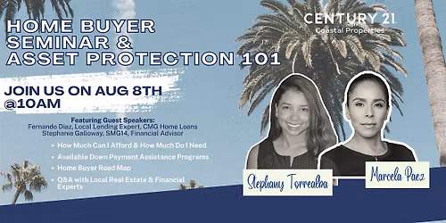 FREE Home Buyers Seminar: Down Payment Assistance & Asset Protection