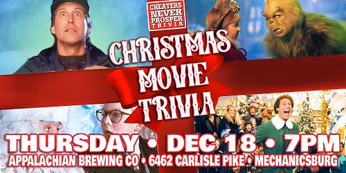 Christmas Movie Trivia at Appalachian Brewing Co - Mechanicsburg