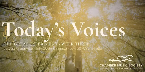 Concert #3: Today's Voices, Greenville SC