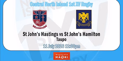 St John's Hastings vs St John's Hamilton - CNI 1st XV Rugby - Game 38