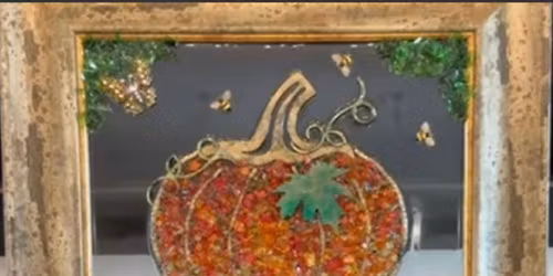 Glass Pumpkin Art Sip n Create