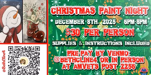 Christmas Paint Night @ Amvets Post 2256