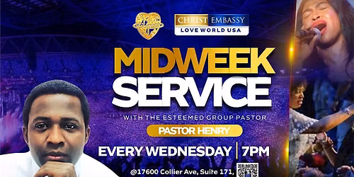 Wednesday Service (Bible Study)
