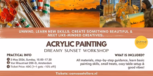 Dreamy Sunset Acrylic Painting Workshop