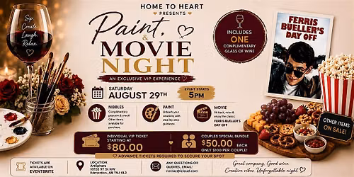 Paint & Movie Night | VIP Experience