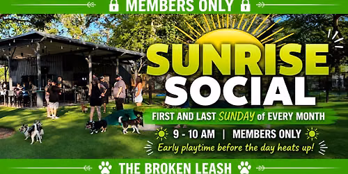 \ud83c\udf05\ud83d\udc3e Sunrise Social \ud83d\udc3e\ud83c\udf05