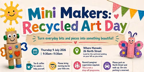 School Holidays - Recycled Art Day \ud83c\udfa8\u267b\ufe0f