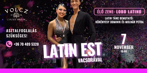 Latin Est vacsor\u00e1val \u00e9s \u00e9l\u0151 zen\u00e9vel