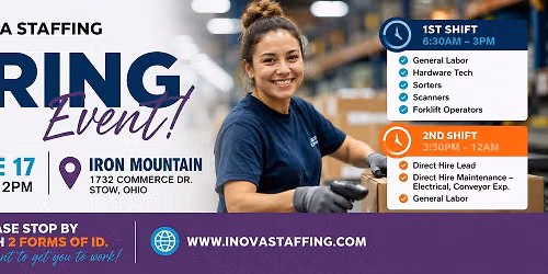 Hiring Event in Stow