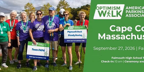 2026 Cape Cod Optimism Walk for Parkinson's