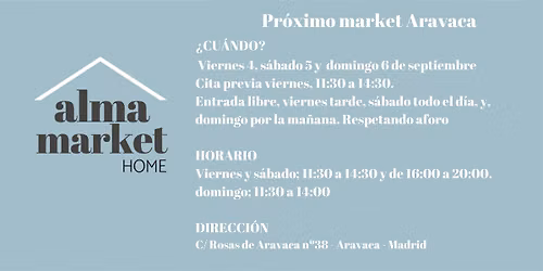 Market organizado por Alma Market Home, Aravaca, Madrid.