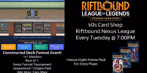 Riftbound TCG - Tuesday 7:00PM Nexus League