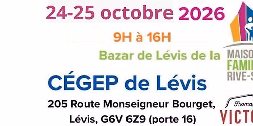Bazar de L\u00e9vis 24-25 octobre 2026