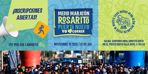Medio marat\u00f3n Rosarito Puerto Nuevo