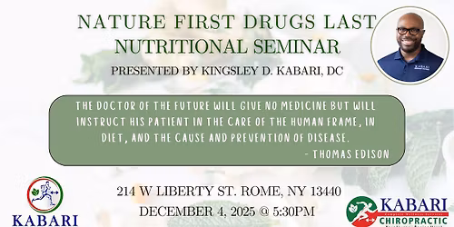 Nature First, Drug Last Seminar - Session 2