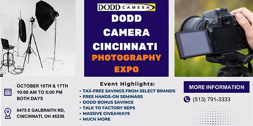 Dodd Camera Savings Expo - Cincinnati 2026