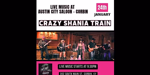 Crazy Shania Train debuts at Austin City Saloon in CORBIN