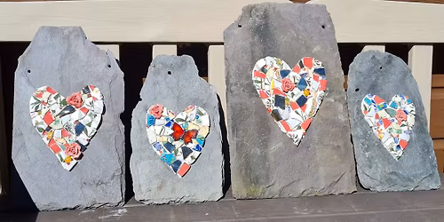Garden Heart Mosaics \u2764\ufe0f \ud83d\udc99 \ud83d\udc9c 