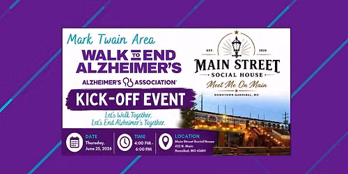 Mark Twain Area Walk to END ALZ Kick-Off Event