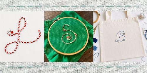 Embroidered Floral Monogram